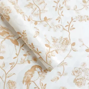 Khaki Bird Print Wrapper